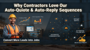 Auto-Quote sequences, DataDrivenHQ, Auto-Reply sequences, contractor automation, lead conversion, contractor efficiency, business automation